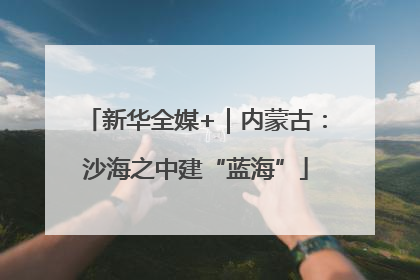 新华全媒+｜内蒙古：沙海之中建“蓝海”