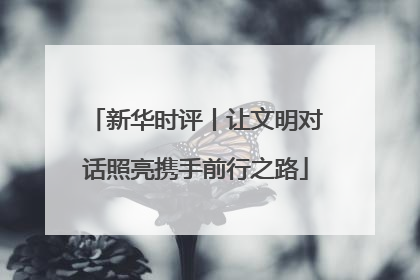 新华时评丨让文明对话照亮携手前行之路