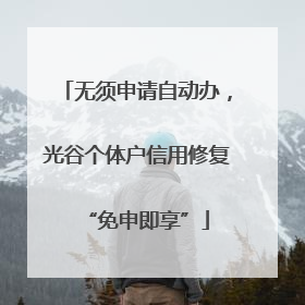 无须申请自动办，光谷个体户信用修复“免申即享”