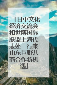 日中文化经济交流会和世博国际联盟上海代表处一行来山东巨野共商合作新机遇