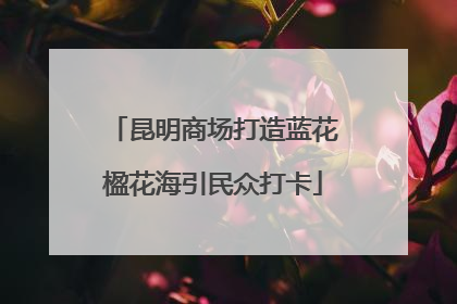 昆明商场打造蓝花楹花海引民众打卡