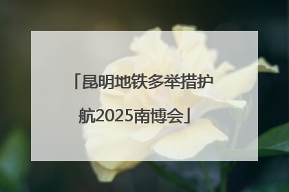 昆明地铁多举措护航2025南博会