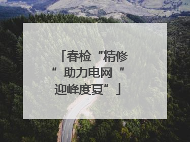 春检“精修”助力电网“迎峰度夏”