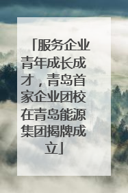服务企业青年成长成才，青岛首家企业团校在青岛能源集团揭牌成立