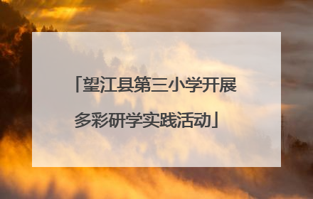 望江县第三小学开展多彩研学实践活动