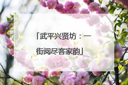 武平兴贤坊：一街阅尽客家韵