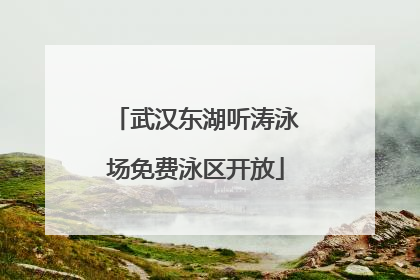 武汉东湖听涛泳场免费泳区开放