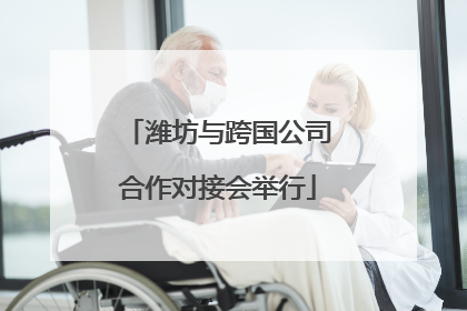 潍坊与跨国公司合作对接会举行