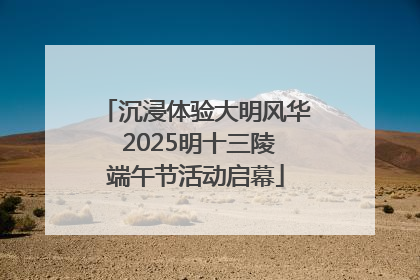 沉浸体验大明风华 2025明十三陵端午节活动启幕