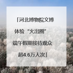 河北博物院文博体验“火出圈” 端午假期接待观众超4.6万人次