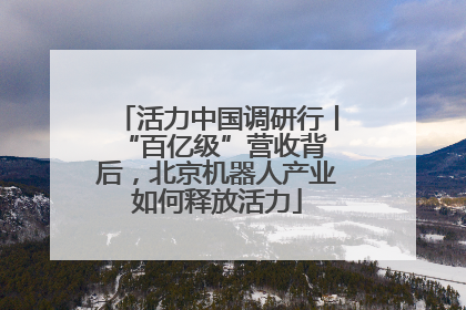 活力中国调研行丨 “百亿级”营收背后，北京机器人产业如何释放活力