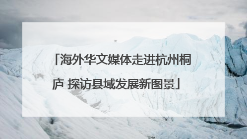 海外华文媒体走进杭州桐庐 探访县域发展新图景