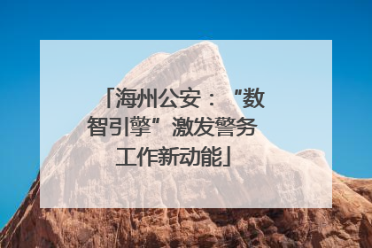 海州公安：“数智引擎”激发警务工作新动能