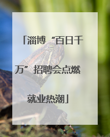 淄博“百日千万”招聘会点燃就业热潮