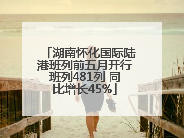 湖南怀化国际陆港班列前五月开行班列481列 同比增长45%