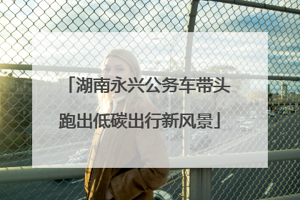 湖南永兴公务车带头跑出低碳出行新风景