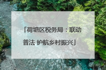 荷塘区税务局：联动普法 护航乡村振兴