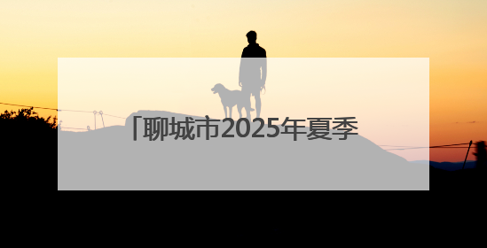聊城市2025年夏季高考、中考考点公布