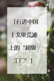 行进中国丨戈壁荒滩上的“超级工厂”