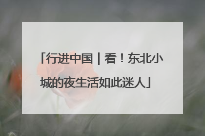 行进中国｜看！东北小城的夜生活如此迷人
