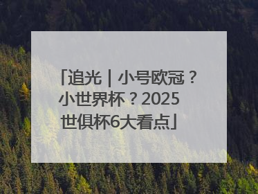 追光｜小号欧冠？小世界杯？2025世俱杯6大看点
