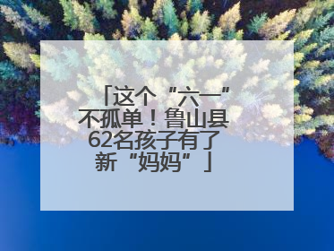 这个“六一”不孤单！鲁山县62名孩子有了新“妈妈”