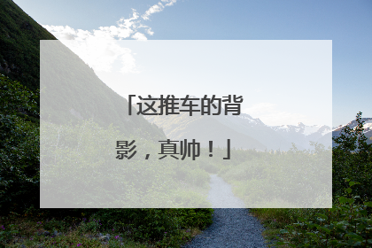 这推车的背影，真帅！