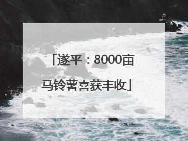 遂平：8000亩马铃薯喜获丰收
