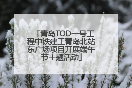 青岛TOD一号工程中铁建工青岛北站东广场项目开展端午节主题活动