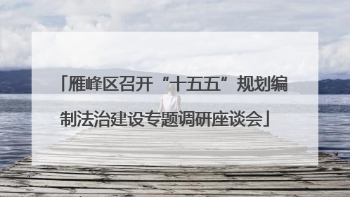 雁峰区召开“十五五”规划编制法治建设专题调研座谈会