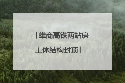 雄商高铁两站房主体结构封顶