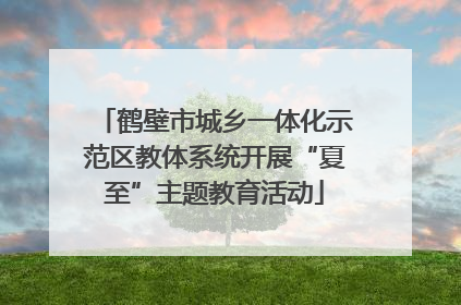 鹤壁市城乡一体化示范区教体系统开展“夏至”主题教育活动