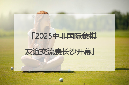 2025中非国际象棋友谊交流赛长沙开幕