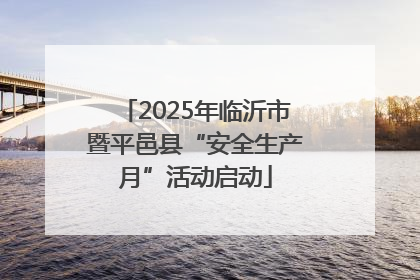 2025年临沂市暨平邑县“安全生产月”活动启动
