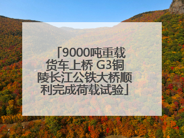 9000吨重载货车上桥 G3铜陵长江公铁大桥顺利完成荷载试验