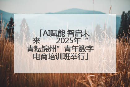 AI赋能 智启未来——2025年“青耘锦州”青年数字电商培训班举行
